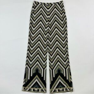 Trina Turk Asia Wavy Metallic Pants Size 0